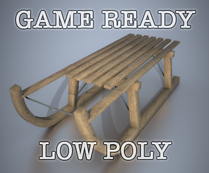Game Ready Sledge Low Poly