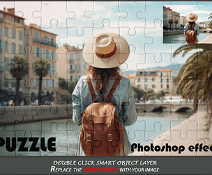 Puzzle Photoshop effect