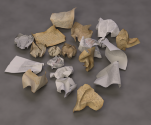Crumpled paper
