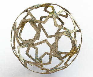Wireframe Shape Geometric Finale Ball
