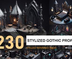 Stylized Gothic Props