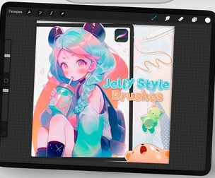 Jelly Style Brushes for Procreate