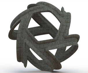 Wireframe Shape Geometric Keyshot Ball