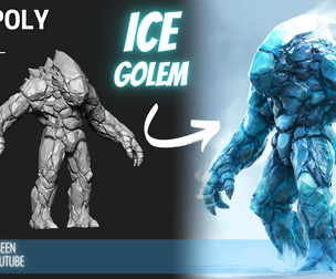 Ice Golem High Poly ZTL & FBX