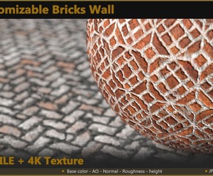 50 Customizable Bricks Wall Material