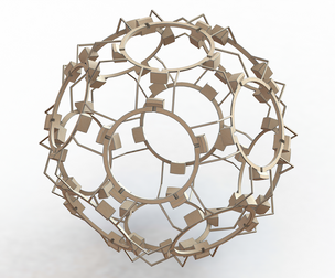 Wireframe Shape Geometric Companion Dodecahedron