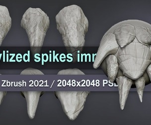 stylized spikes imm