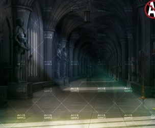 [2D Background] Hallway_cloudy - "Fantasy06"