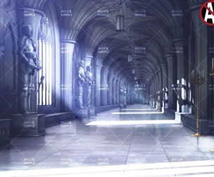 [2D Background] Hallway_daytime - "Fantasy06"