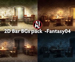 2D Bar Backgrounds pack -Fantasy04