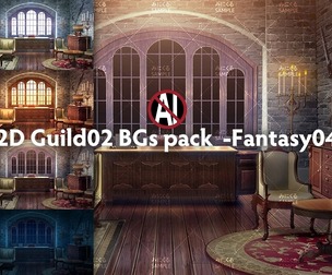2D Guild02 Backgrounds pack -Fantasy04