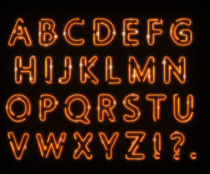 Neon Alphabet 2