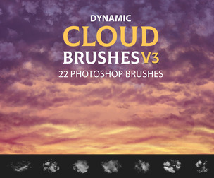 Photoshop Cloud Brushes V3