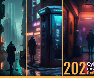 202 Cyberpunk environment references