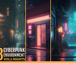 303 Cyberpunk environment VOL2 -nights-
