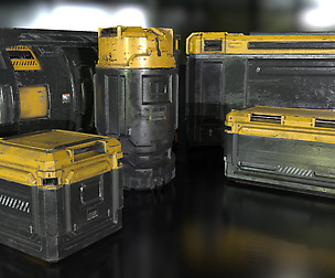 Sci-Fi Industrial Crate Collection