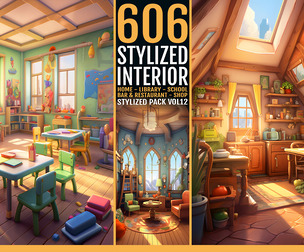 606 Stylized Interior VOL12
