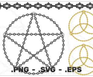 Vector Design Of Figures With Chains