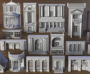 Building Facade Collection 8 - 20 pieces