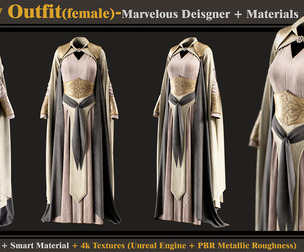 Fantasy Outfit-Models+Materials