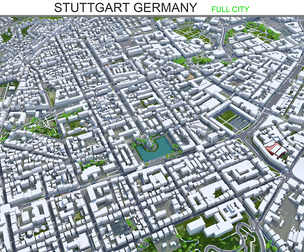 Stuttgart City 3D Model 70km