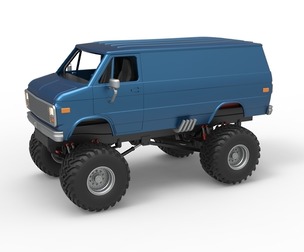 Monster Truck Van Version 2 Scale 1:25