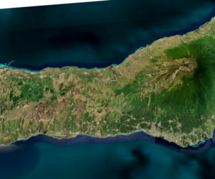 grande comore Island 3d model terrain