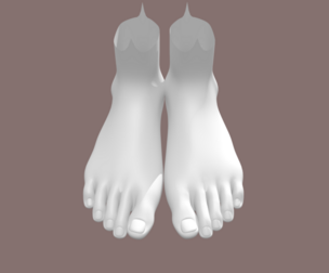Human feet