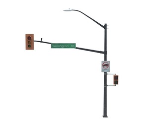 Street Light with traffic 04