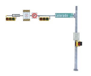 Street Light With Traffic 08
