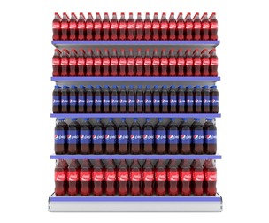 Supermarket Beverage Single Shelf