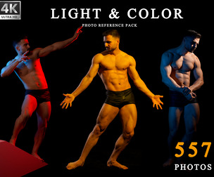 550+ Light & Color Male Poses Reference Pictures.