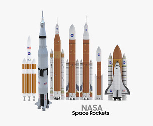 7 NASA Space Rockets Collection