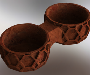 Dual Round Plastic Holder