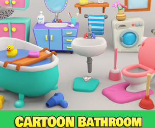 Cartoon Bathroom