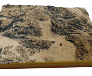 Joshua Tree National Park 3d model terrain
