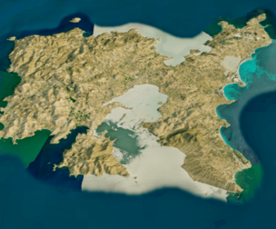Lemnos Island 3d model terrain