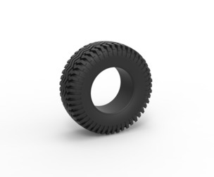 Offroad tire 128 Scale 1:25