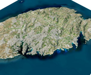 malta full Islands 3d model terrain