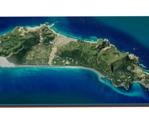 Nii-jima Island 3d model terrain