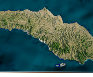 Sumba Island 3d model terrain
