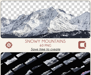 Snowy Mountains - PNG Photo Pack