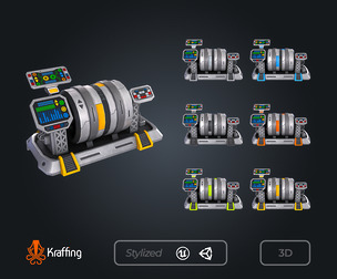 SCI-FI Generator V1 – Futuristic Energy – Game Ready