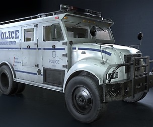 SWAT Vehicle - Game Ready