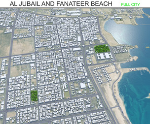 Al Jubail and Fanateer Beach  Saudi Arabia  60km