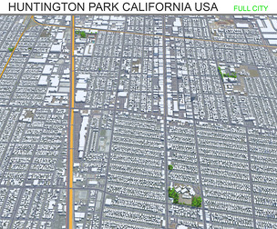 Huntington Park city California USA 10km