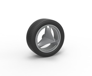 Car wheel 8 Scale 1:25