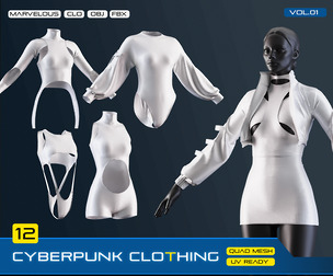 CYBERPUNK FEMALE BASIC CLOTHING