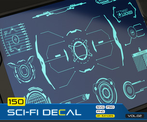 150 SCI-FI UI-HUD DECAL VOL.02
