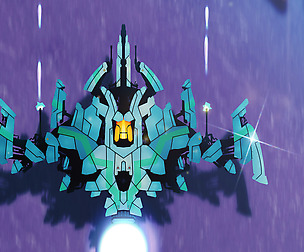 2D Space game assets - Spaceship Escorpión